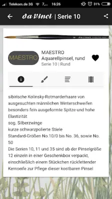 da Vinci Artist Brushes android App screenshot 5